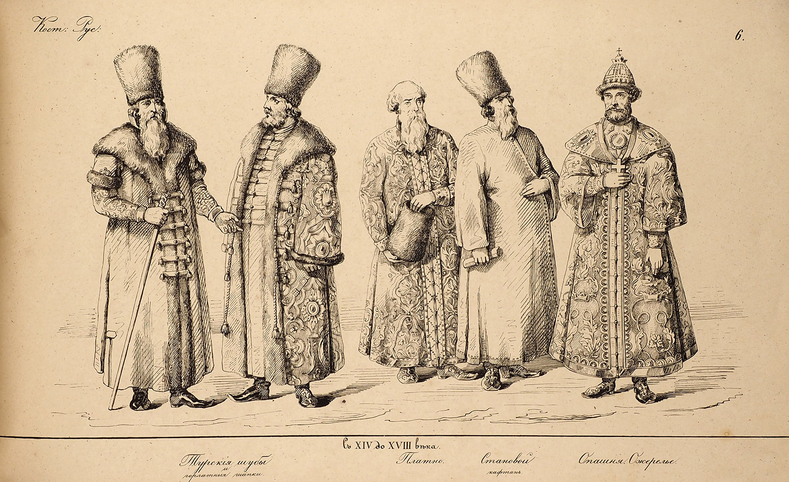 Исторические костюмы в изображениях 19 века